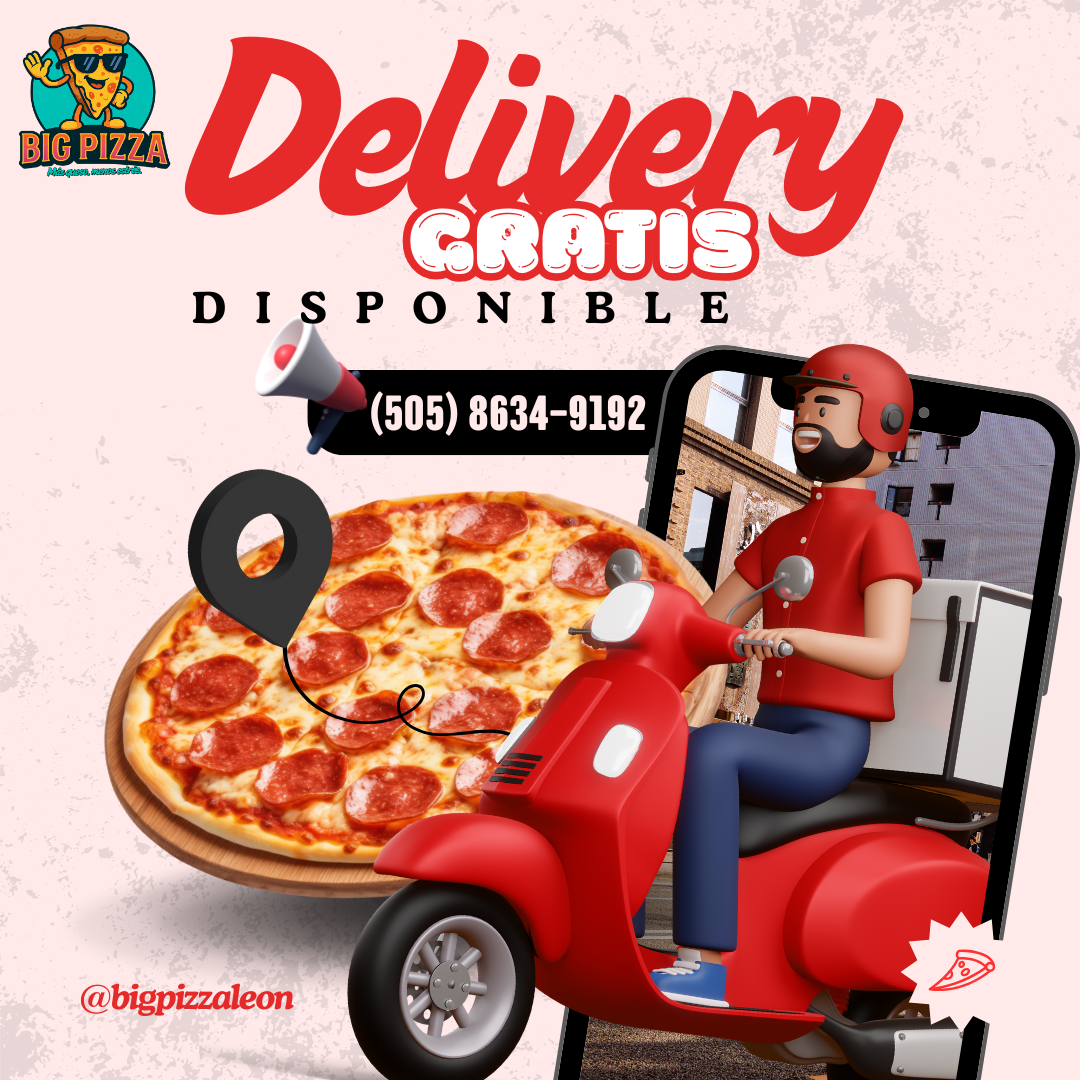 Big Pizza – Flyer promocional de delivery